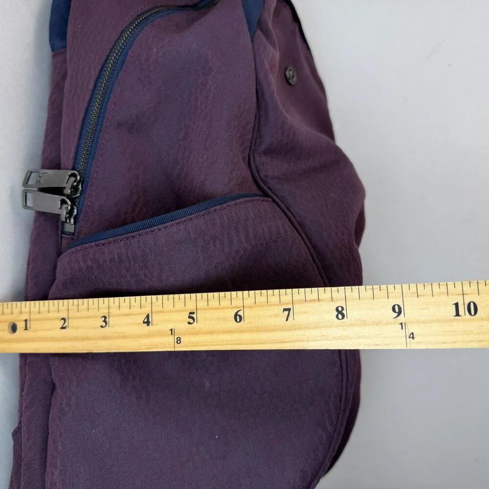 Lululemon Out Of Range Backpack 20L Purple Navy Trim Travel Laptop Commuter Gym